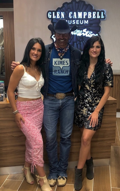 Presley and Taylor with Keith Burns