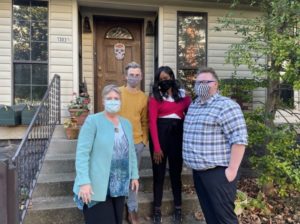 Half of the PLA Media Team recently pictured at their Music Row Office: (L-R) Founder Pam Lewis, Graphic Designer & Social Media Manager Rory Edmonds, Media Assistant Ava Barrett & Executive Director Mark Logsdon. Photo Credit Brandon Collins